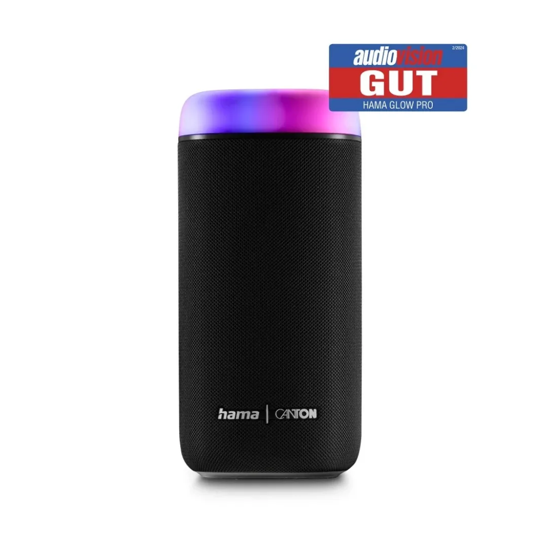 Bluetooth®-Lautsprecher "Glow Pro", wasserfest IPX4, 5 Licht-Modi, 30W, SW