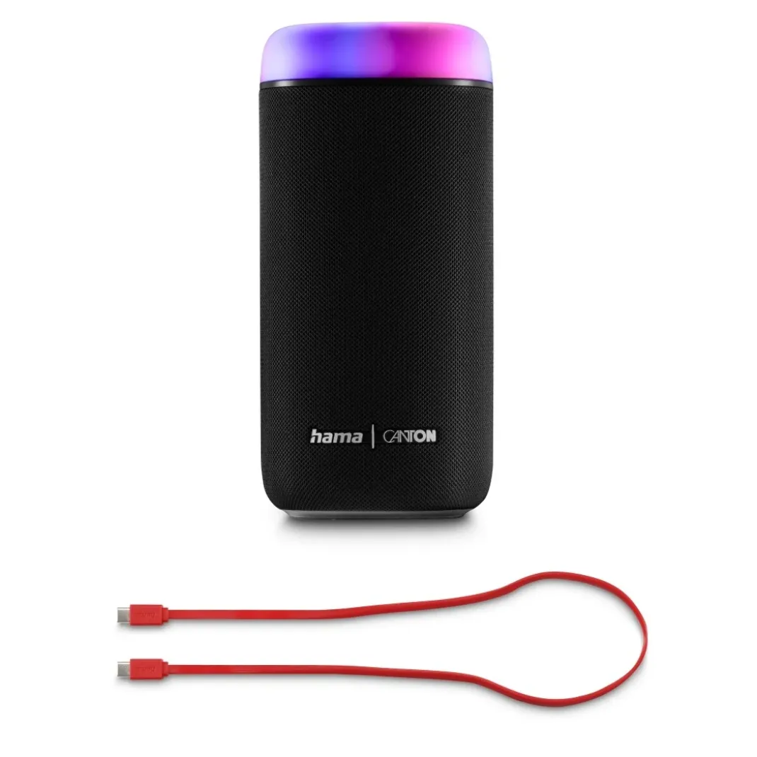 Bluetooth®-Lautsprecher "Glow Pro", wasserfest IPX4, 5 Licht-Modi, 30W, SW