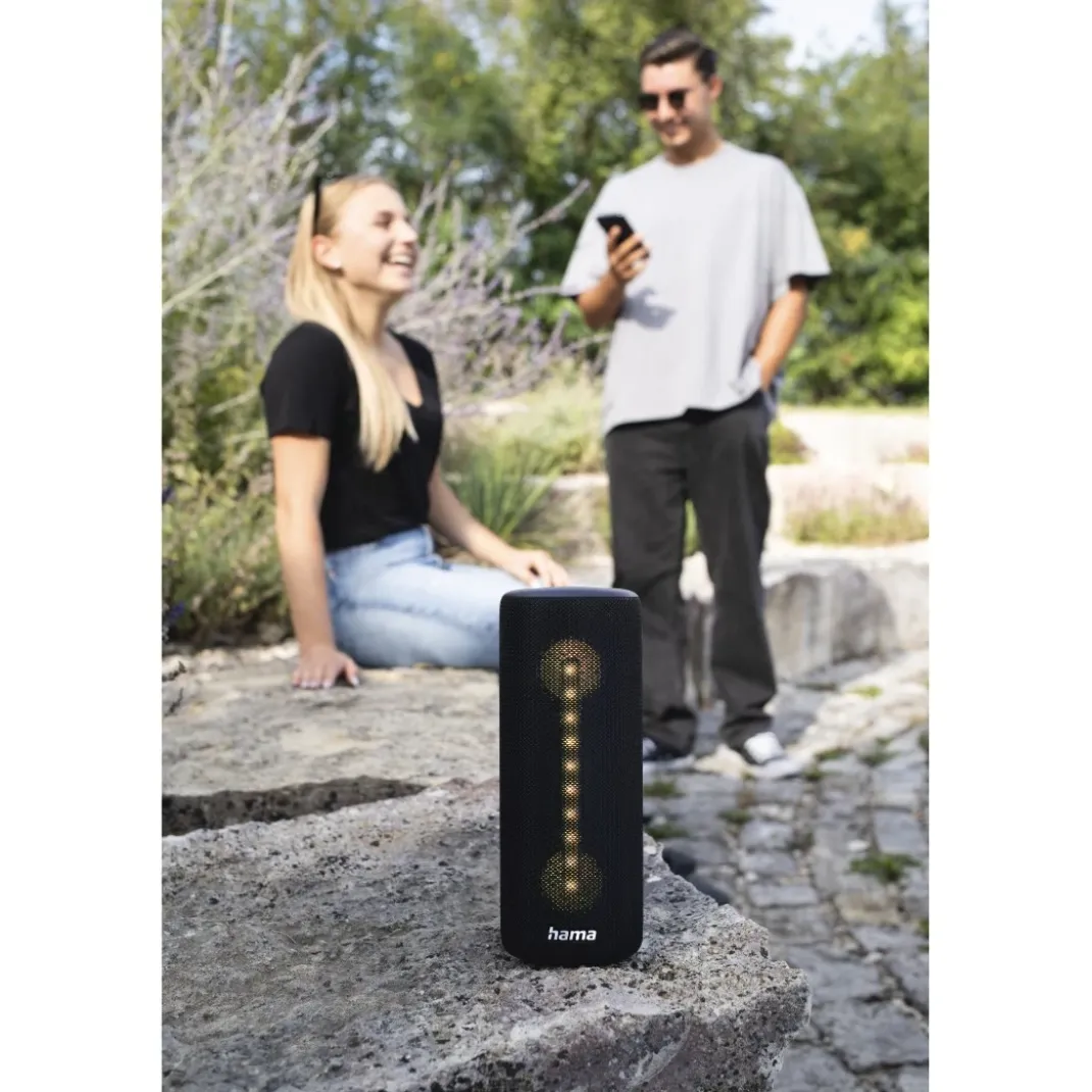Bluetooth®-Lautsprecher "Pipe 3.0" wasserdicht IPX5, 10 Licht-Modi, 24W, SW