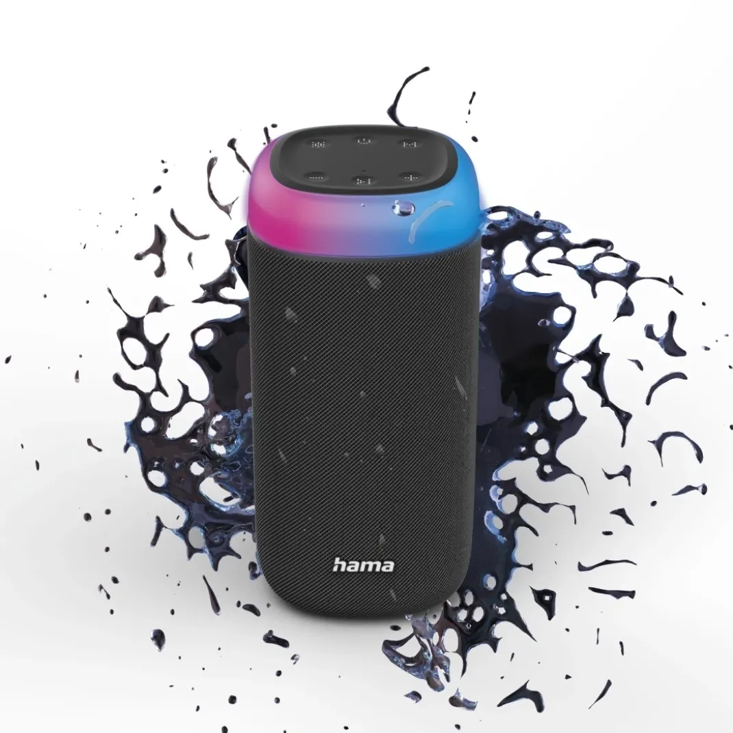 Bluetooth®-Lautsprecher "Shine 2.0", LED, spritzwassergeschützt, 30W, Schw.