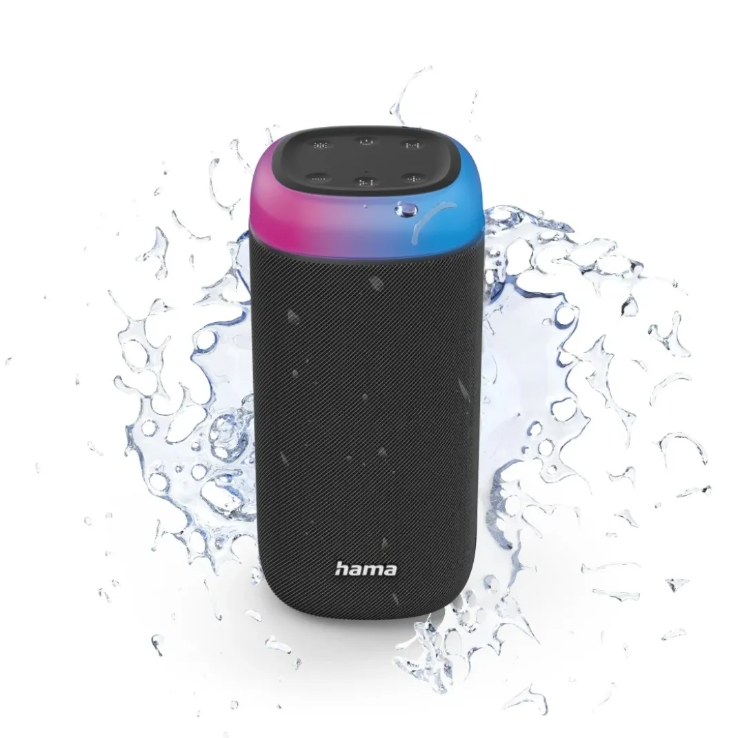 Bluetooth®-Lautsprecher "Shine 2.0", LED, spritzwassergeschützt, 30W, Schw.