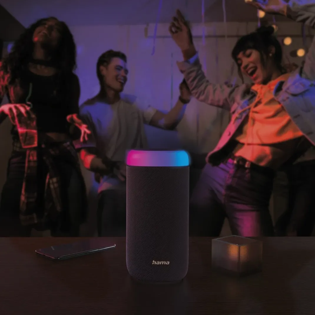 Bluetooth®-Lautsprecher "Shine 2.0", LED, spritzwassergeschützt, 30W, Schw.