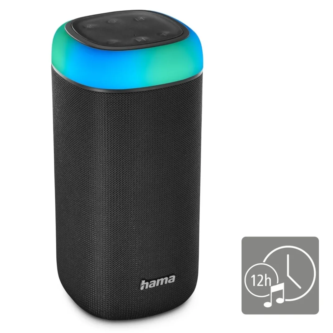 Bluetooth®-Lautsprecher "Shine 2.0", LED, spritzwassergeschützt, 30W, Schw.
