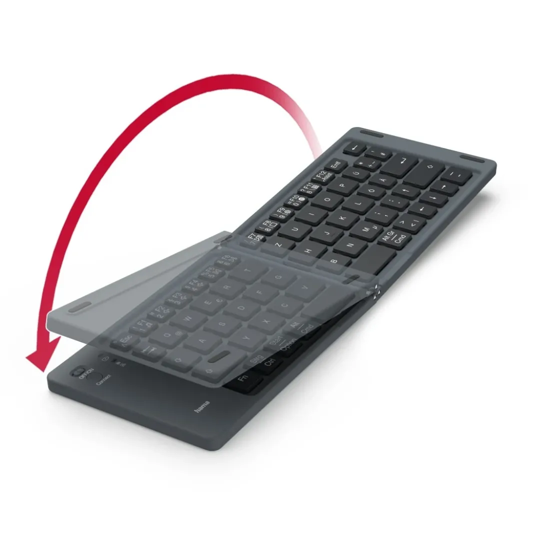 Bluetooth®-Mini-Tastatur "Travel 450", faltbar, kabellos, Schw., QWERTZ DE