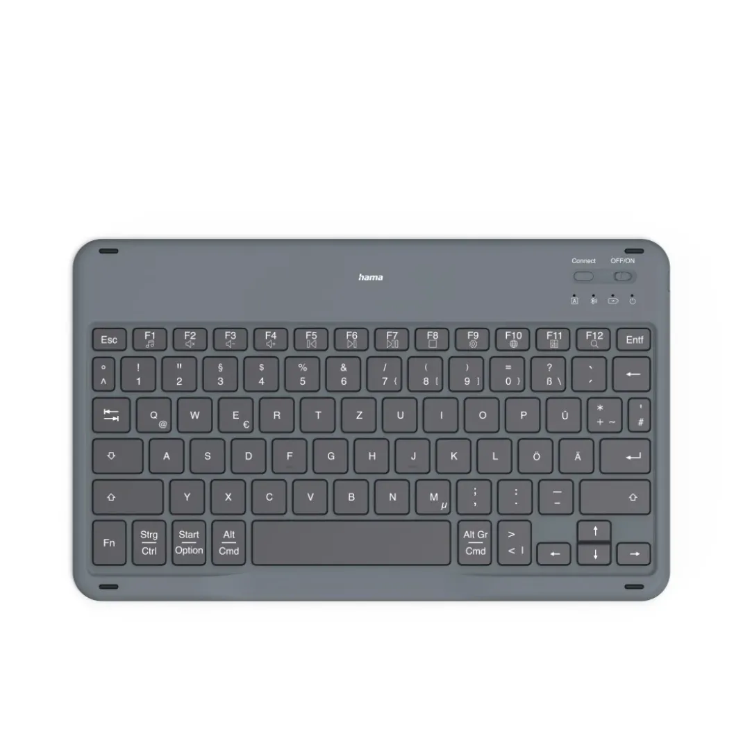 Bluetooth®-Tastatur "Travel 500" für Tablets 7"-11", Case, Schw., QWERTZ DE
