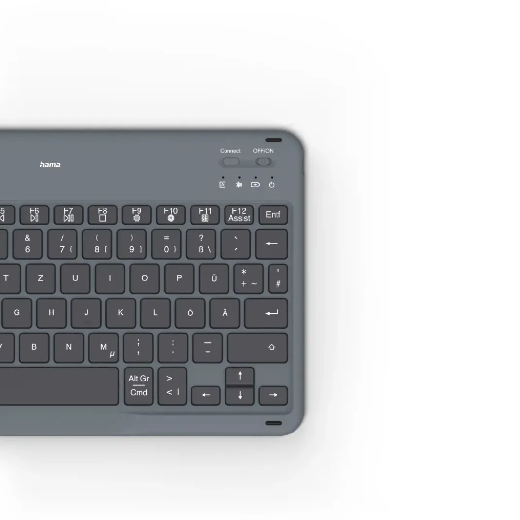 Bluetooth®-Tastatur "Travel 500" für Tablets 7"-11", Case, Schw., QWERTZ DE