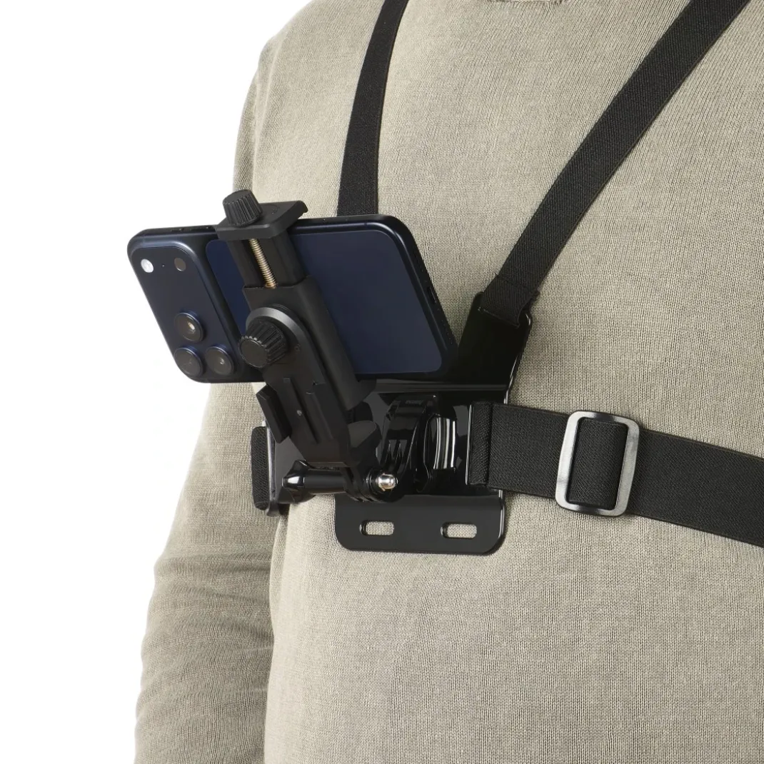 Brustgurt für Action Cams und Handys, verstellbare Halterung, ultraleicht