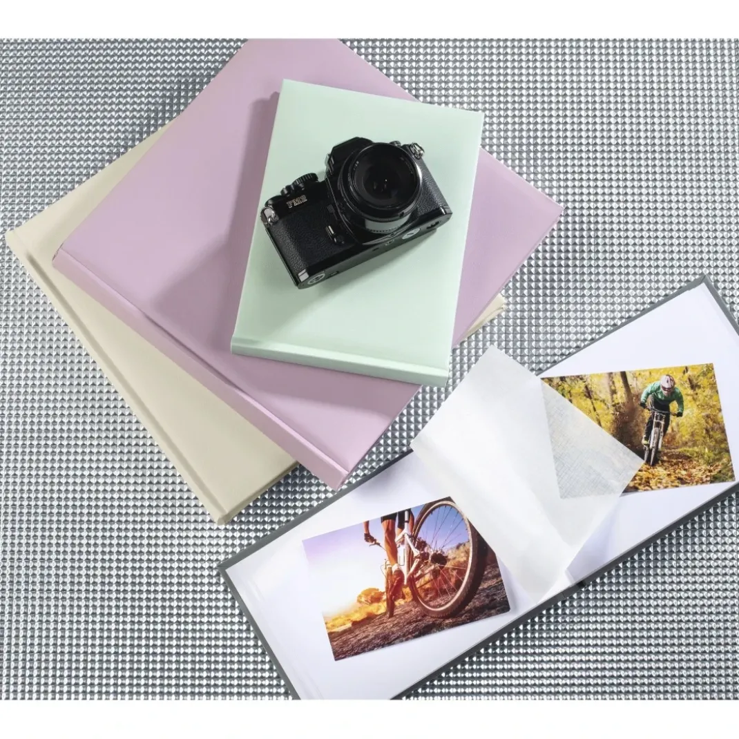 Buch-Album "Fine Art", 24x17 cm, 36 weiße Seiten, Flieder
