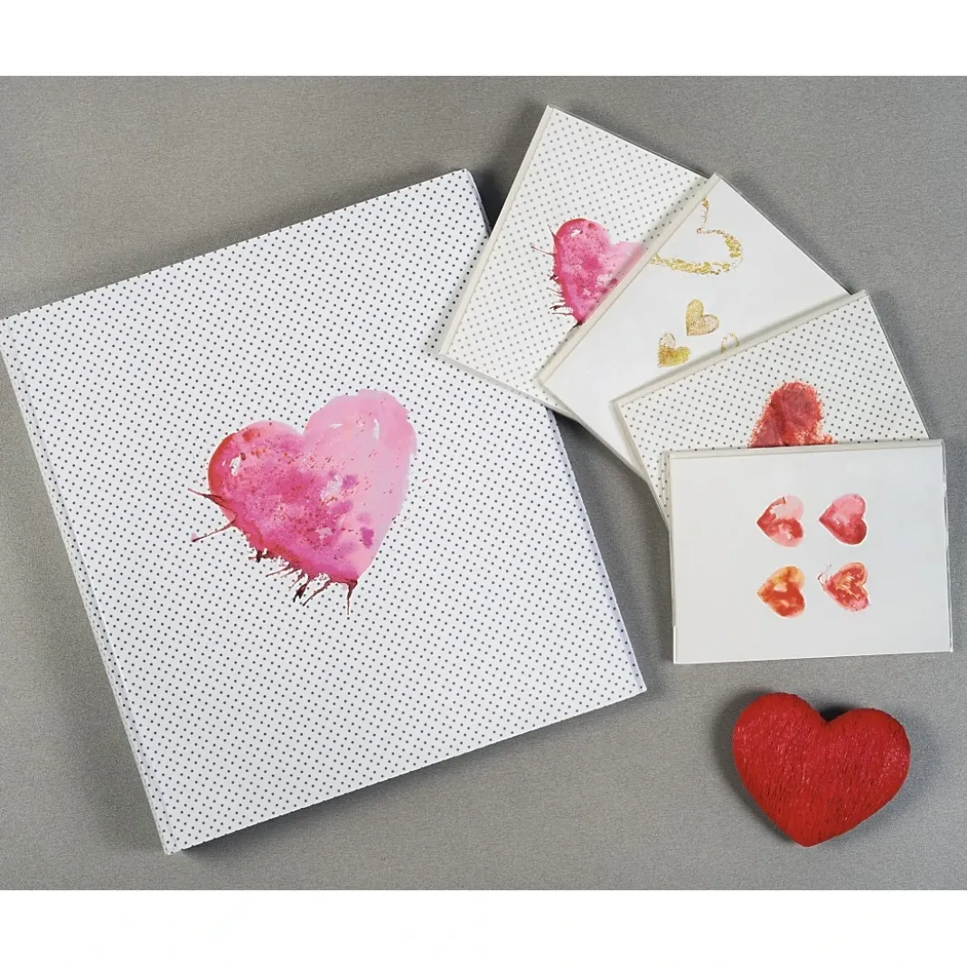 Buch-Album "Lazise", 29x32 cm, 50 weiße Seiten, Pink
