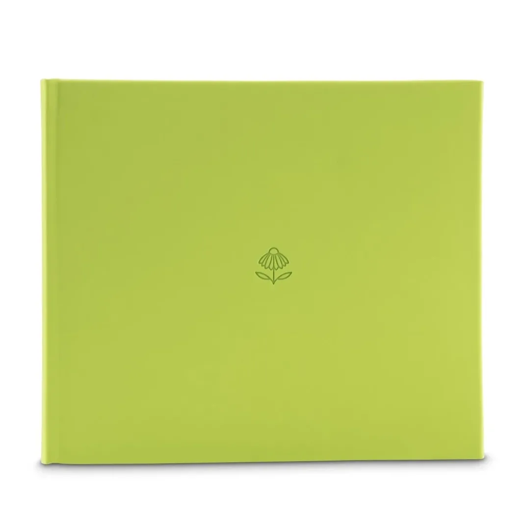 Buch-Album "Signs", 28x24 cm, 50 weiße Seiten, Grün