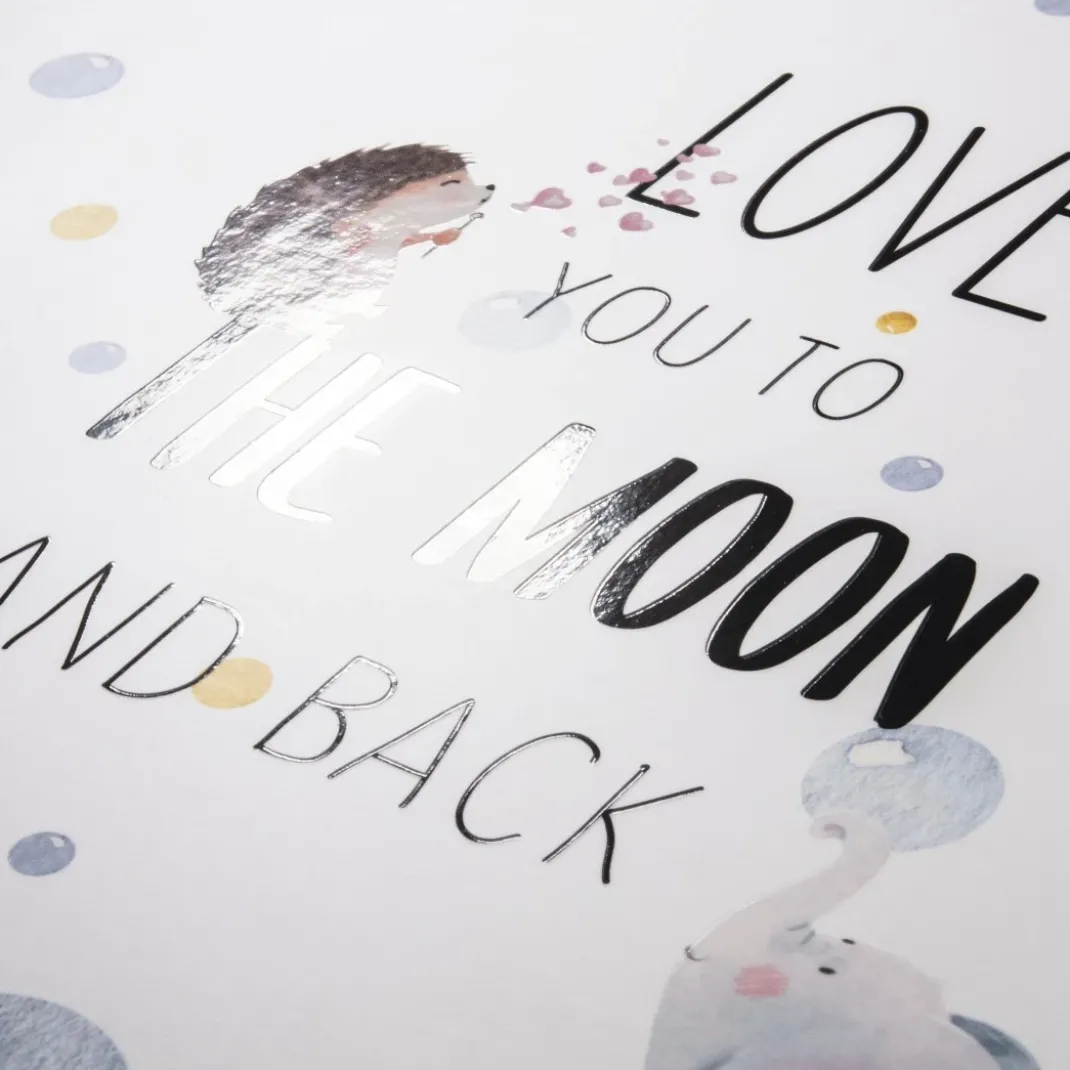 Buch-Album "To The Moon", 25x25 cm, 50 weiße Seiten