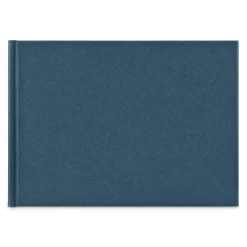 Buch-Album "Wrinkled", 24x17 cm, 36 weiße Seiten, Blau