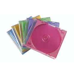 CD-Leerhülle Slim, 25er-Pack, Farbig
