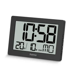 Digitale Wanduhr "Ko Tao", Schwarz