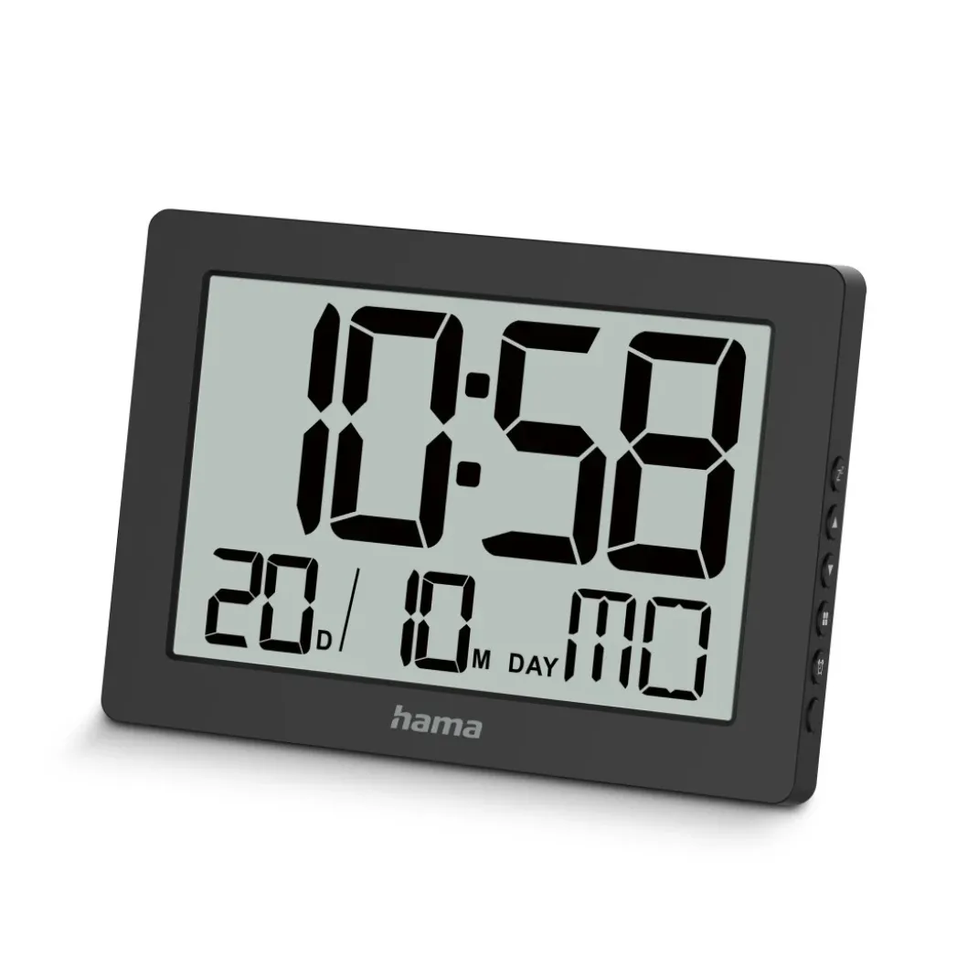 Digitale Wanduhr "Ko Tao", Schwarz
