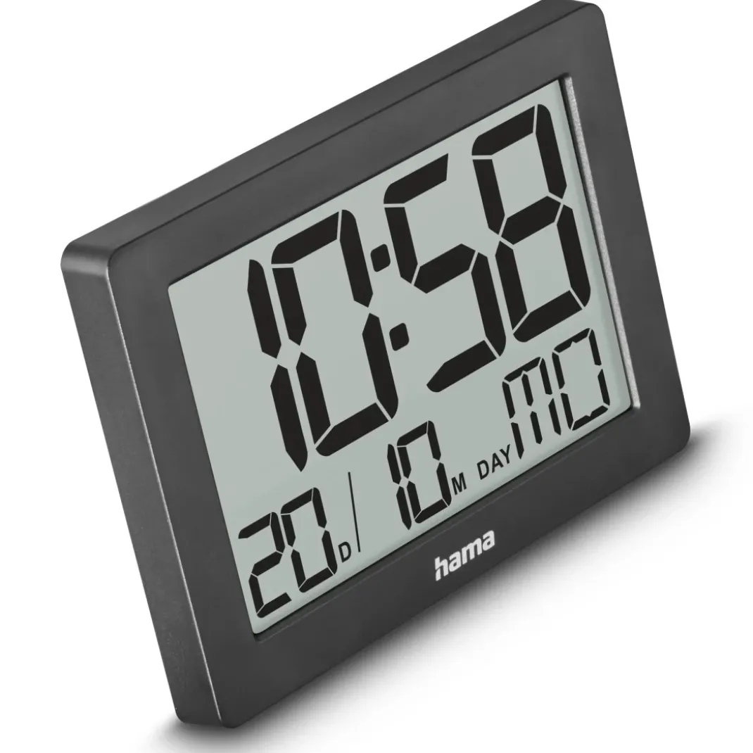Digitale Wanduhr "Ko Tao", Schwarz