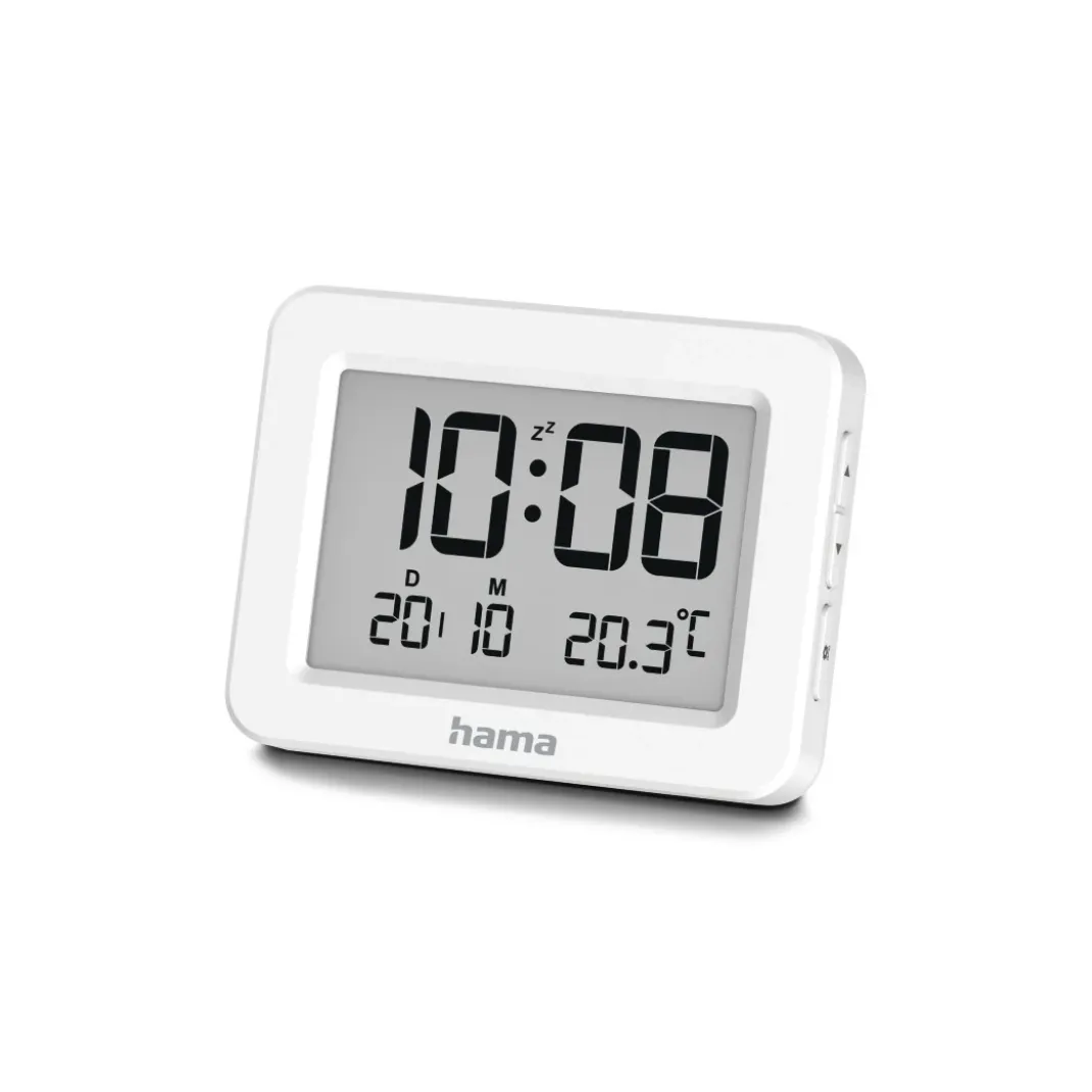 Digitaler Wecker "Kos", LCD, Weiß