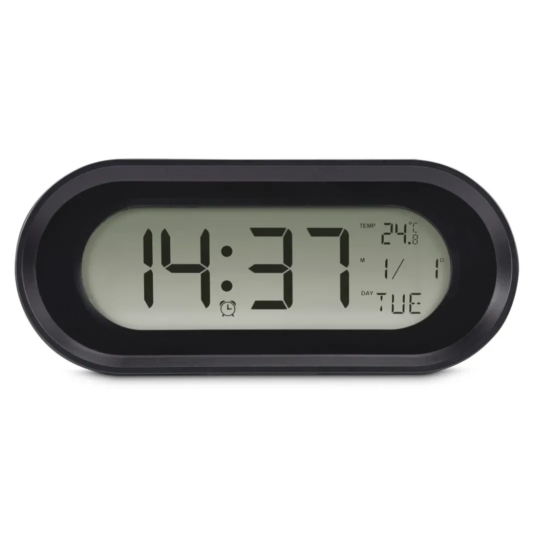 Digitaler Wecker "Samos", LCD, Schwarz