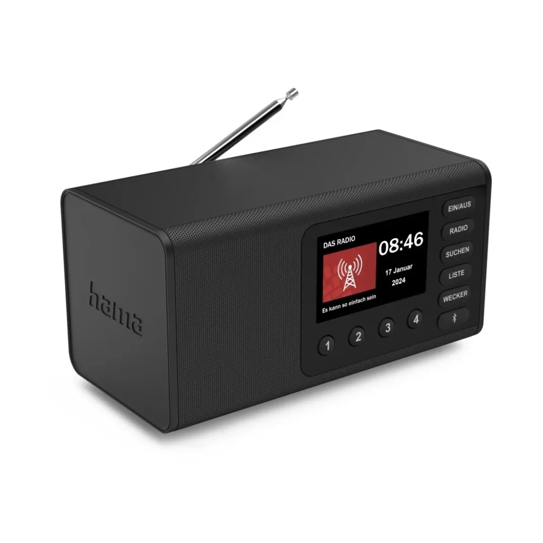 Digitalradio "DR1001", FM/DAB/DAB+/Bluetooth® RX, Radiowecker, Schwarz