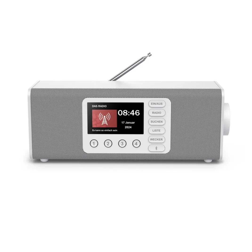 Digitalradio "DR2002", FM/DAB/DAB+/Bluetooth® RX, Radiowecker, Stereo, Weiß