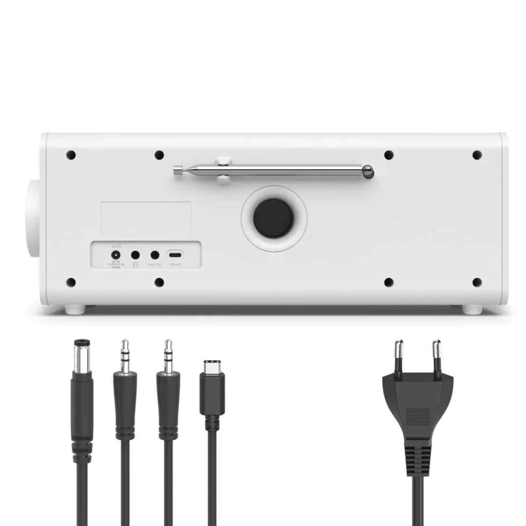 Digitalradio "DR2002", FM/DAB/DAB+/Bluetooth® RX, Radiowecker, Stereo, Weiß