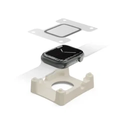 Displayschutz "Super Hybrid" für Apple Watch 10, 42 mm, Montagehilfe