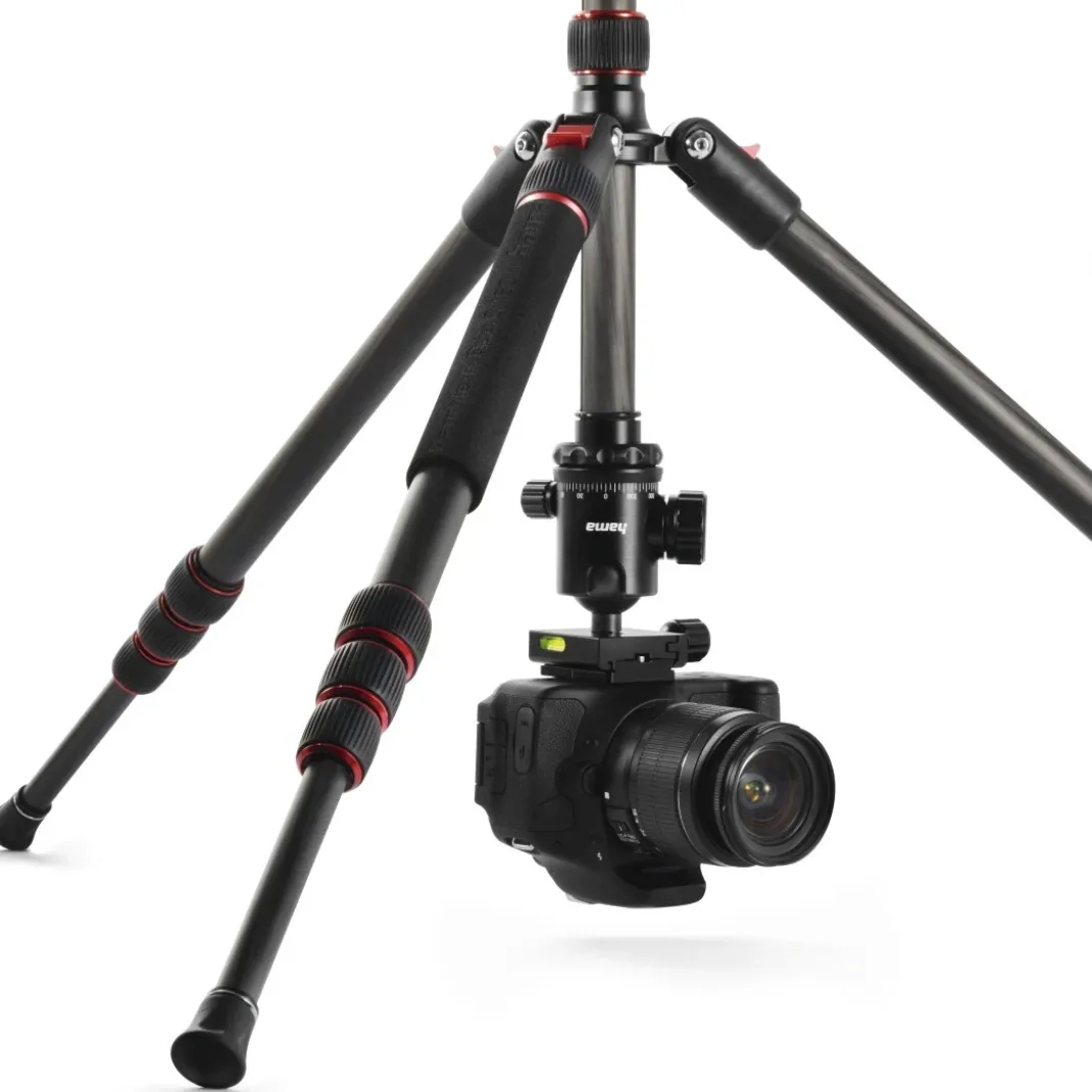 Dreibeinstativ "Ramble II Duo Carbon" Reisestativ f. Kamera u. Handy, 160cm