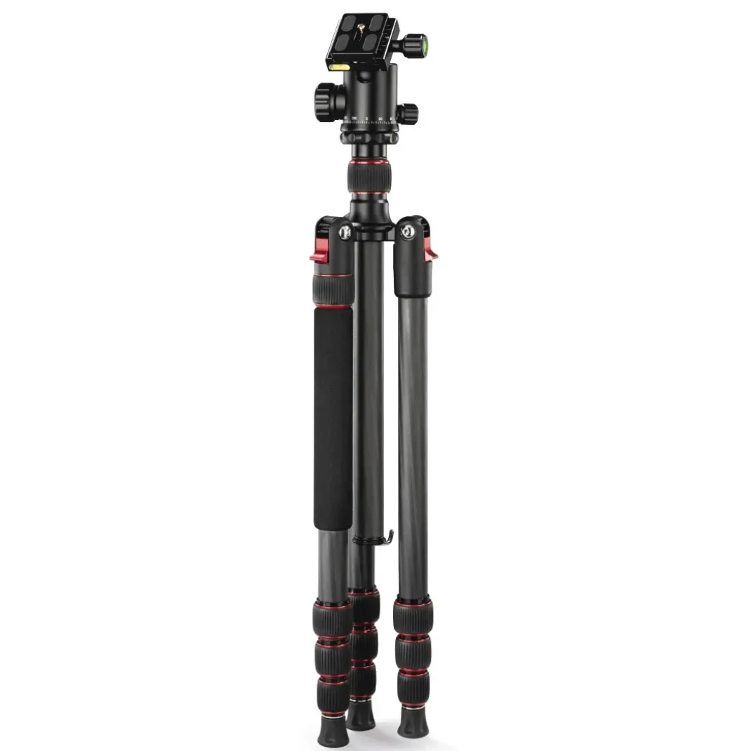 Dreibeinstativ "Ramble II Duo Carbon" Reisestativ f. Kamera u. Handy, 160cm
