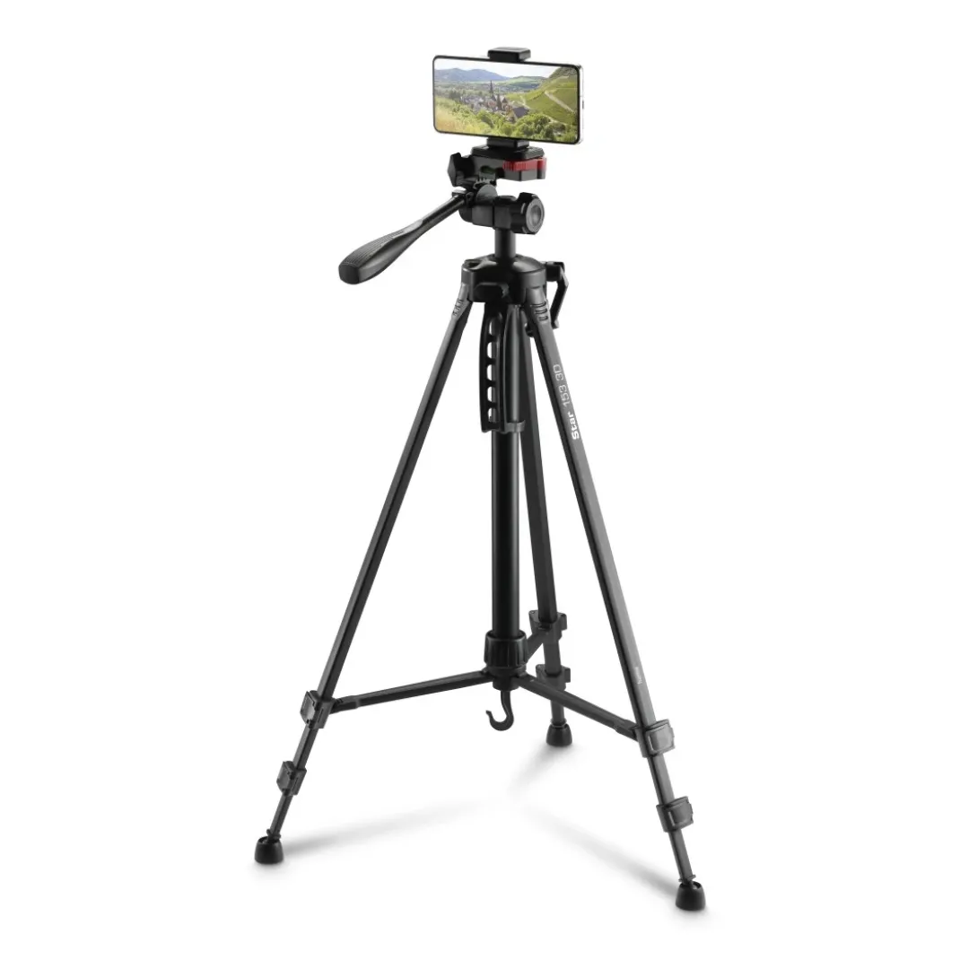 Dreibeinstativ "Star 153 3D" für Kamera und Smartphone, mit 3D-Neiger