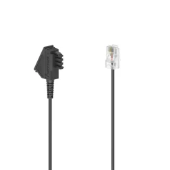 DSL-Box-Kabel, TAE-F-Stecker - Modular-Stecker 8p2c, 6 m, Schwarz