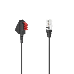DSL-Box-Kabel, TAE-F-Stecker - Modular-Stecker 8p2c, 10 m, Schwarz