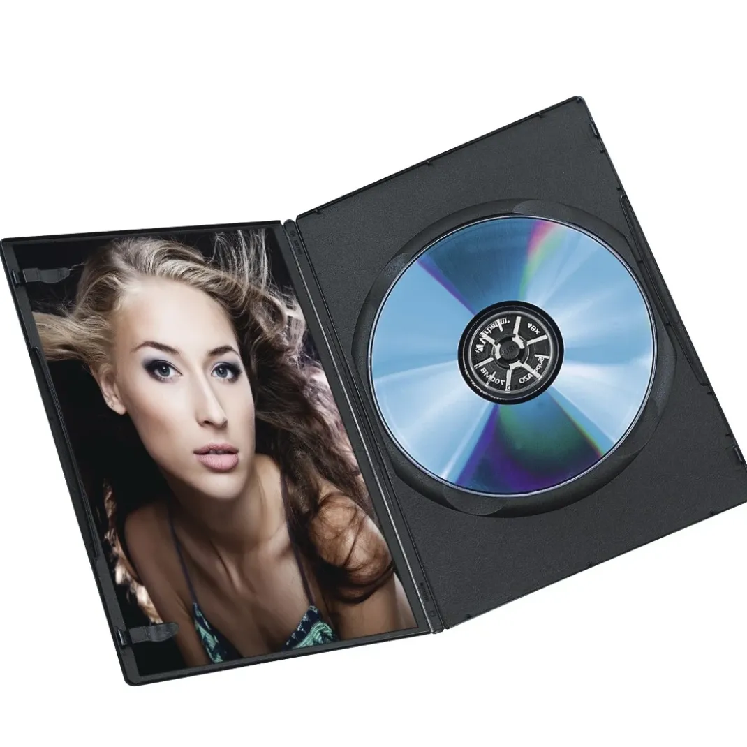 DVD-Leerhülle Slim, 10er-Pack, Schwarz