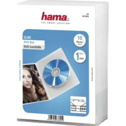 DVD-Leerhülle Slim, 10er-Pack, Transparent