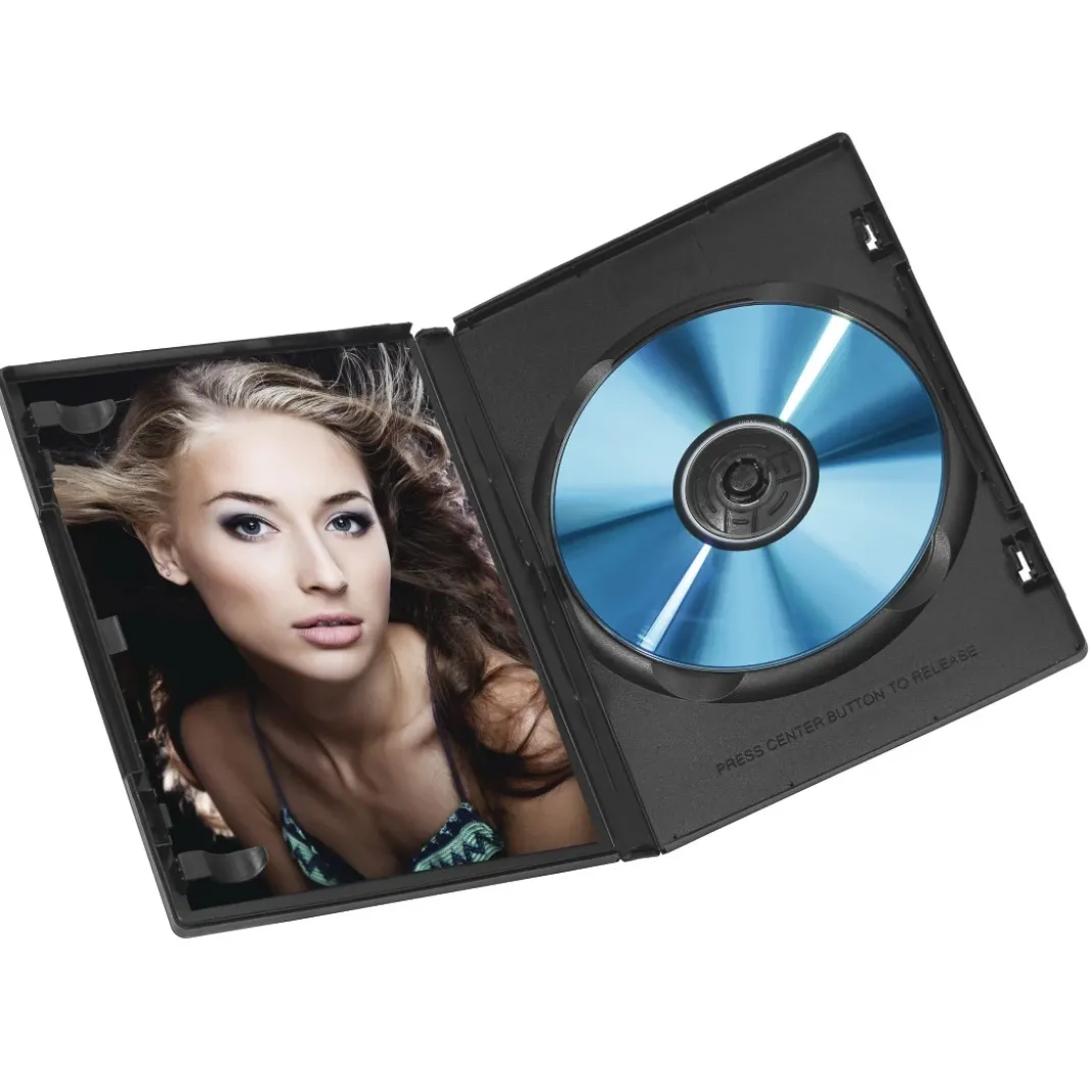 DVD-Leerhülle Standard, 10er-Pack, Schwarz
