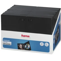 DVD-Leerhüllen, 30er-Pack, Schwarz, Vorratspack