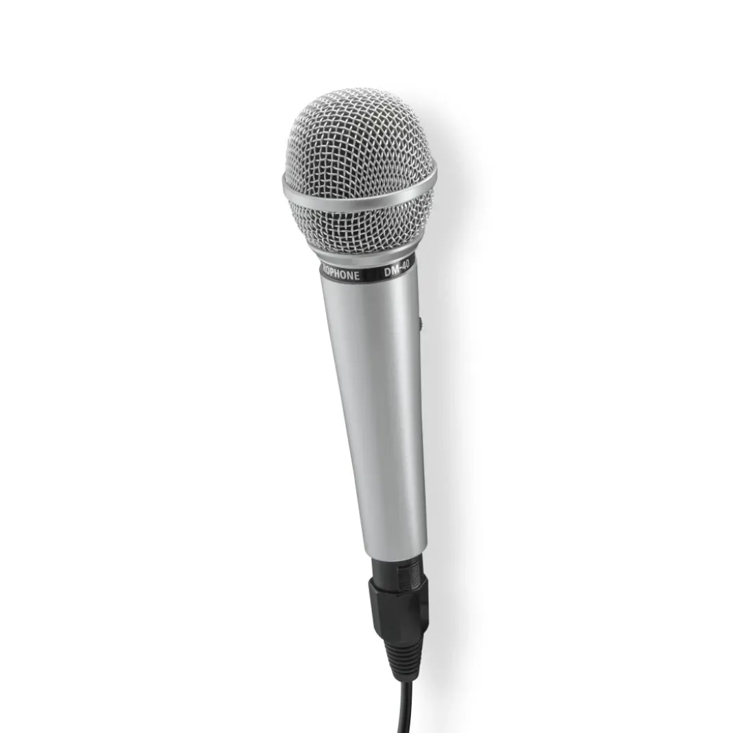 Dynamisches Mikrofon "Jam Star", Klinkenkabel 3m + Adapter, Ein/Aus