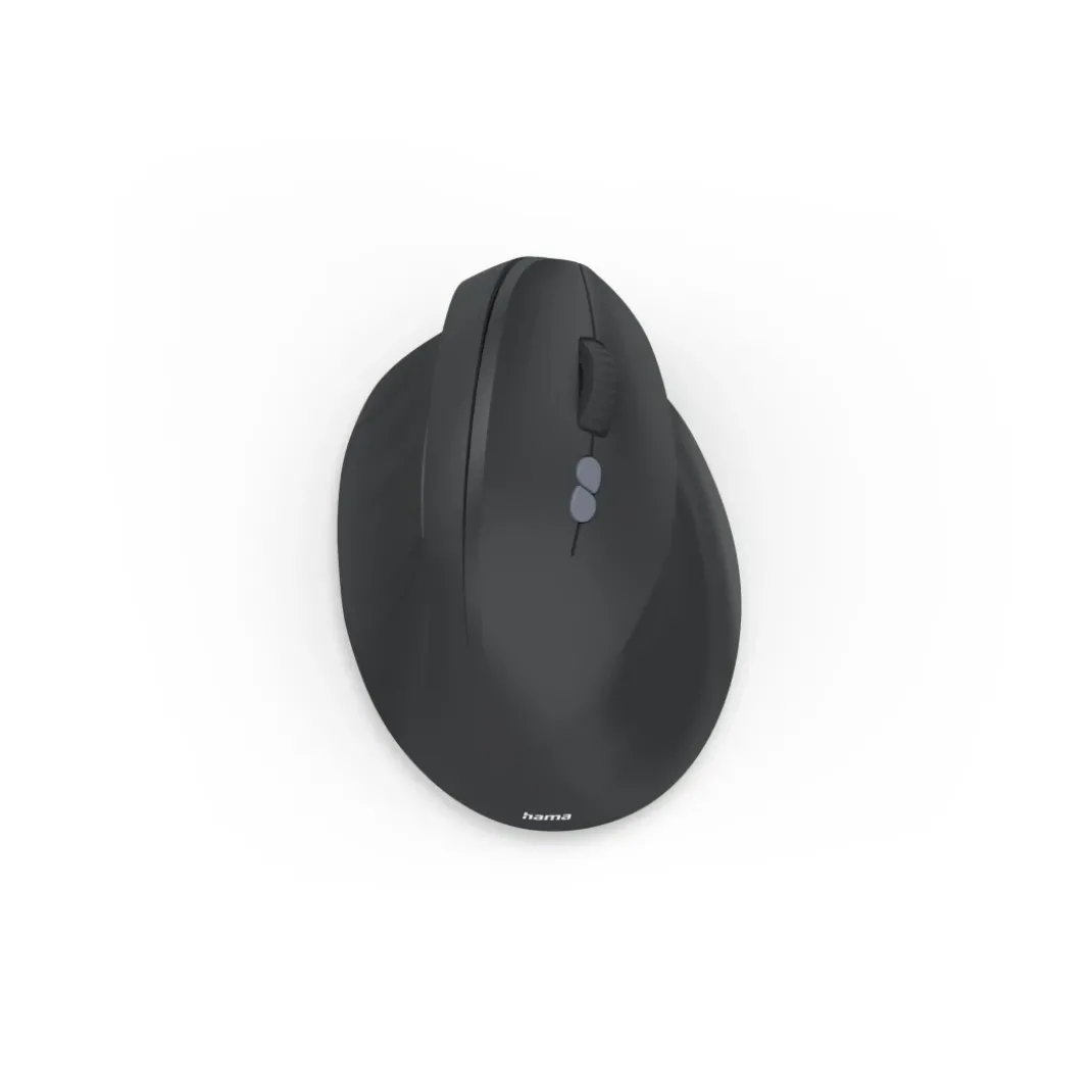 Ergonomische Vertikalmaus "EWM-500R", Funk, optisch, 7 Tasten, Schwarz