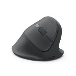 Ergonomische Vertikalmaus "EWM-600R", Multi-Device, kabellos, Akku, Schwarz