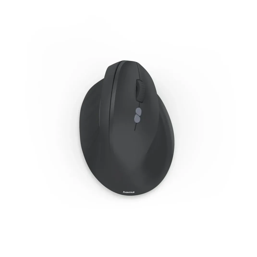 Ergonomische Vertikalmaus "EWM-600R", Multi-Device, kabellos, Akku, Schwarz