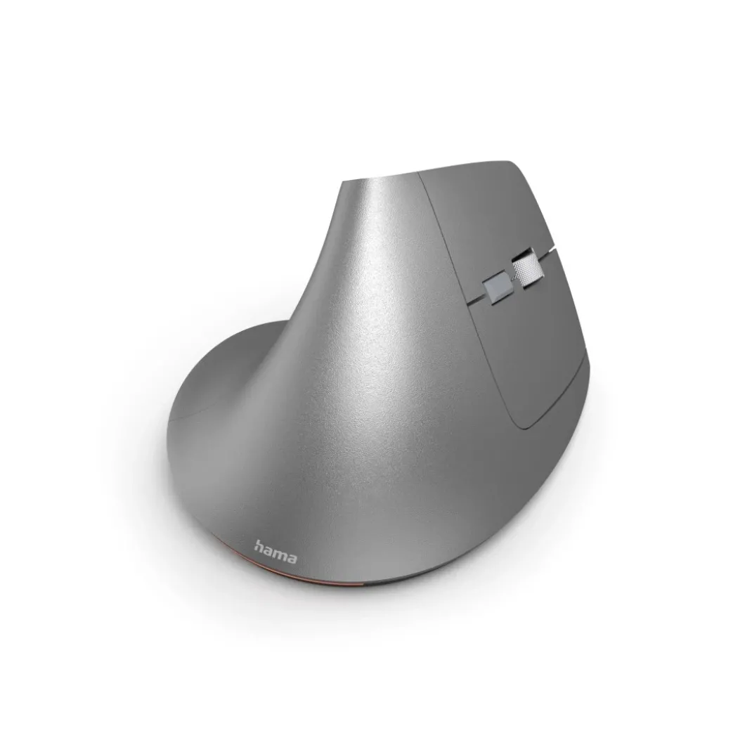 Ergonomische Vertikalmaus "EWM-700R", Multi-Device, kabellos, Akku, Anthr.