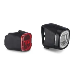 Fahrradlicht-Set, Front- und Rücklicht, LED, Akku, USB-C, StVZO-zugelassen