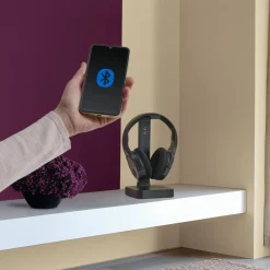 Fernseh-Kopfhörer, Over-Ear, 2,4 GHz-Station + Bluetooth®, Lautstärkeregler
