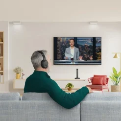 Fernseh-Kopfhörer, Over-Ear, 2,4 GHz-Station + Bluetooth®, Lautstärkeregler