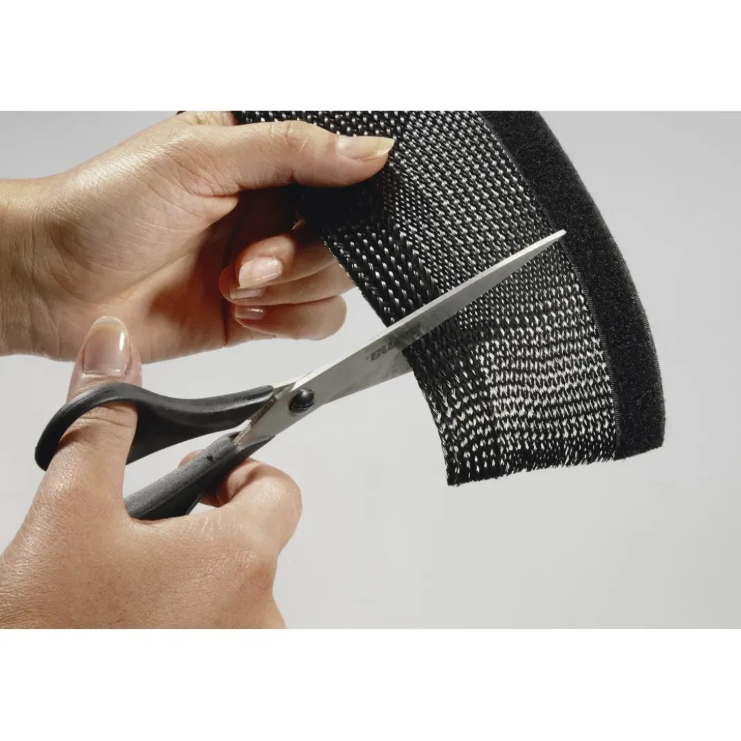 Flexibler Gewebe-Kabelschlauch, universal, 20 - 40 mm, 1,8 m, Schwarz