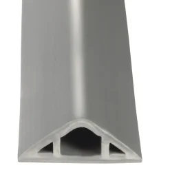 Flexibler Kabelkanal, selbstklebend, halbrund, 180 x 3 x 1 cm, PVC, Grau