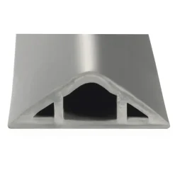 Flexibler Kabelkanal, selbstklebend, halbrund, 180 x 3 x 1 cm, PVC, Grau