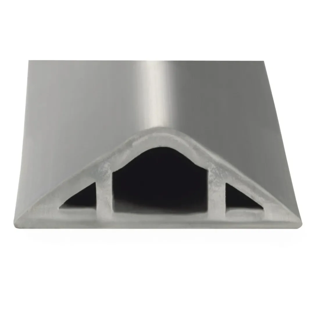 Flexibler Kabelkanal, selbstklebend, halbrund, 180 x 3 x 1 cm, PVC, Grau