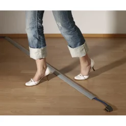 Flexibler Kabelkanal, selbstklebend, halbrund, 180 x 6 x 1 cm, PVC, Grau