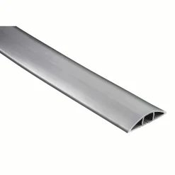 Flexibler Kabelkanal, selbstklebend, halbrund, 180 x 6 x 1 cm, PVC, Grau