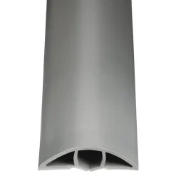 Flexibler Kabelkanal, selbstklebend, halbrund, 180 x 6 x 1 cm, PVC, Grau